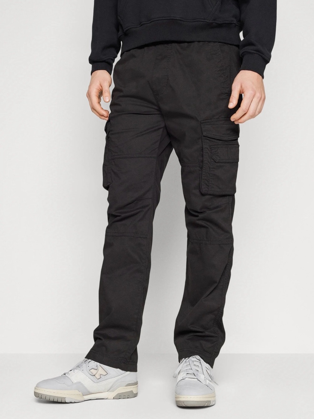 ⚡️Hollister Black Slim Straight Cargo Pants with Utility Pockets